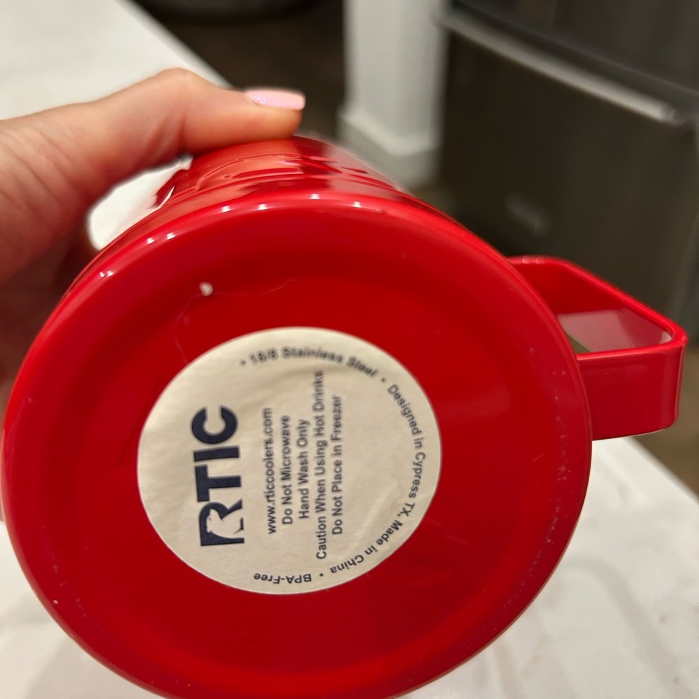 Red Rtic Insulated Mug - Picture 3 of 4